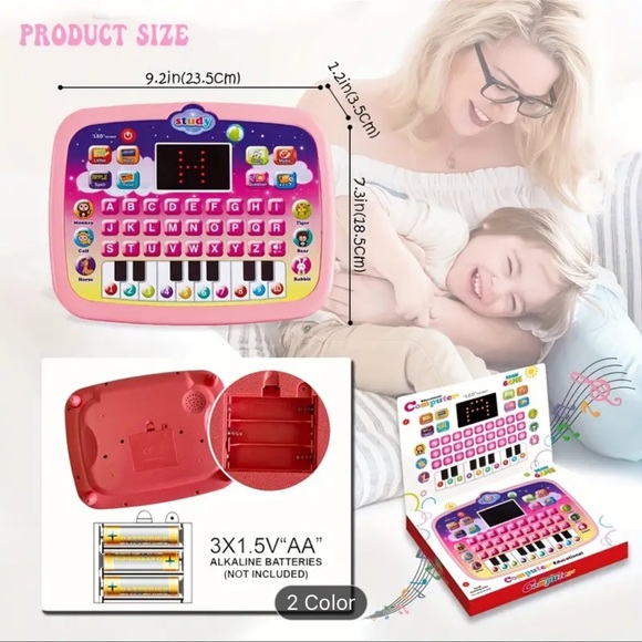 Interactive Electronic Learning Tablet With LED Screen
Age:3+ - Picture 4 of 4